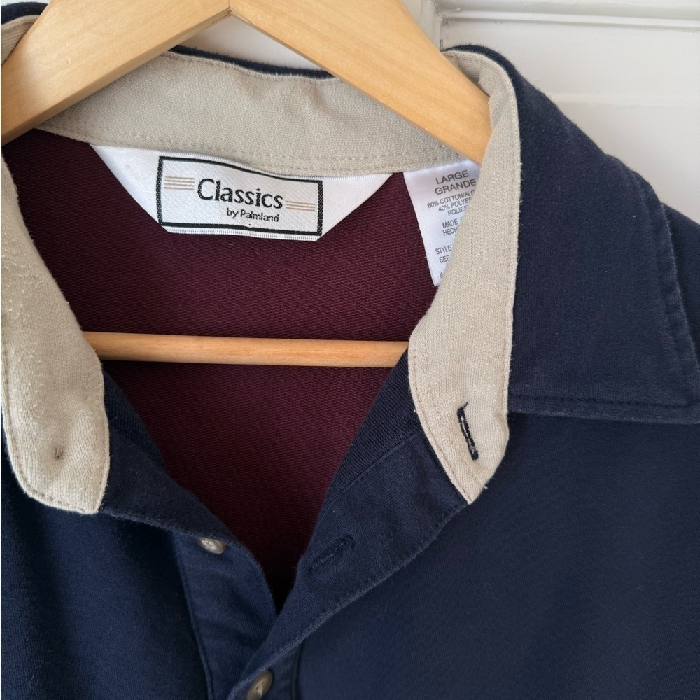 Chaps Colorblock Rugby Shirt - Picture 2 of 7